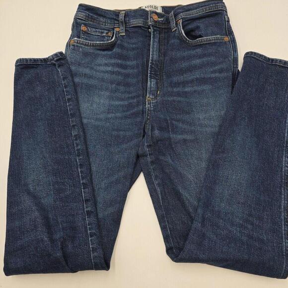 Agolde Jeans Womens Size 27 Blue Denim Upsized Button Fly Pants 96-4 - Picture 2 of 12